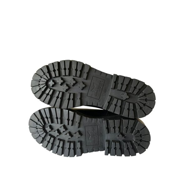 Marc Fisher Patrick Black Leather Chelsea Boots Lug Sole Elastic Sz 6 NEW - Picture 6 of 8